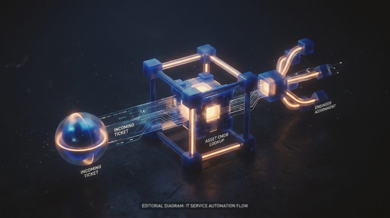 Workflow-Diagramm Ticket-Klassifikation und Kontext-Bundle-Pipeline